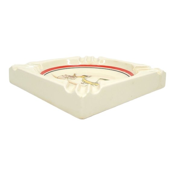 Vintage Executive Line Piccolomini Caleche 6 1/4" Antique Car Ashtray Porcelain - Picture 8 of 12